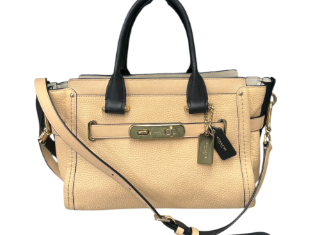 Handbag Designer By Coach In Black & Cream, Size:Small Online now