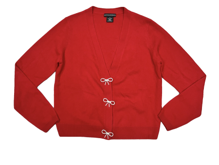 Sweater Cardigan Cashmere By Sofia Cashmere In Red, Size: S For Discount