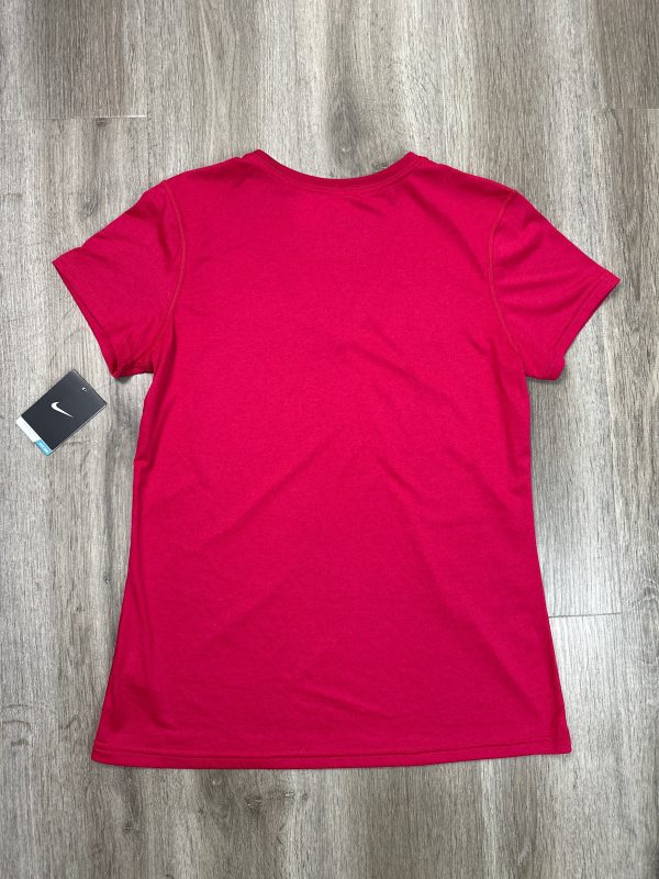 Athletic Top Short Sleeve By Nike Apparel In Pink, Size: L Online Hot Sale