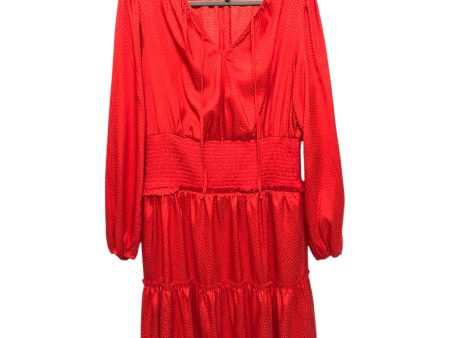 Dress Casual Short By Bcbgmaxazria In Red, Size:L Sale