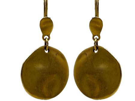 Hammered Gold Tone Earrings Dangle drop By Unbranded Online Hot Sale