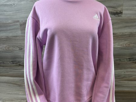 Athletic Top Long Sleeve Crewneck By Adidas In Purple, Size: M Discount