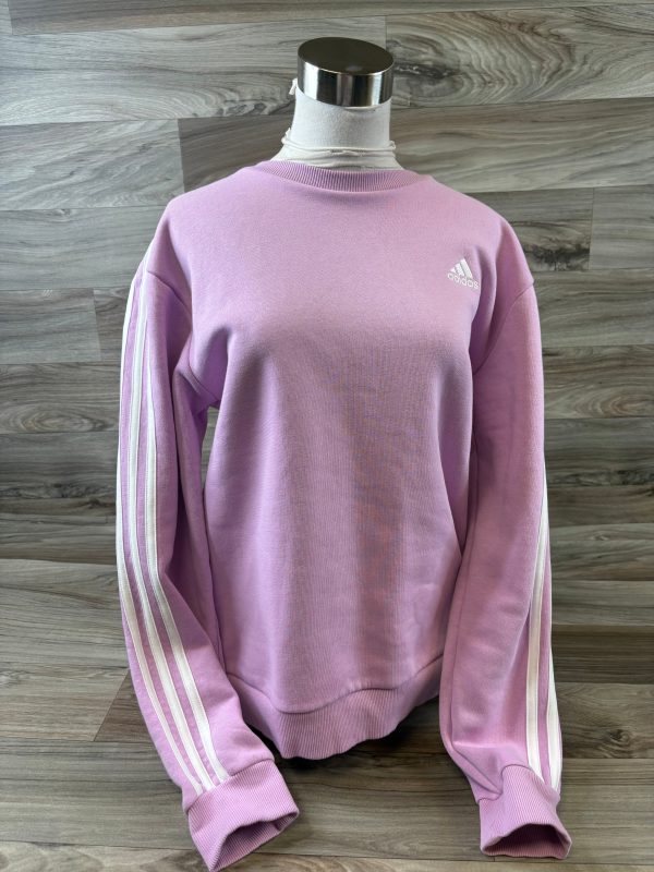 Athletic Top Long Sleeve Crewneck By Adidas In Purple, Size: M Discount