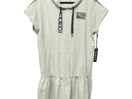 Dress Casual Short By Karl Lagerfeld In Blue & Grey, Size: Xl For Sale