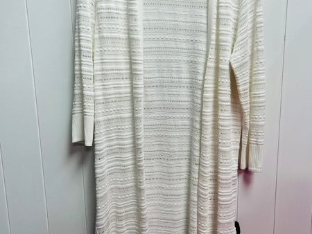 Sweater Cardigan By Chicos In White, Size: M on Sale