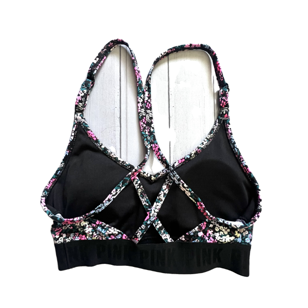 Athletic Bra By Pink In Floral Print, Size: Xl For Cheap