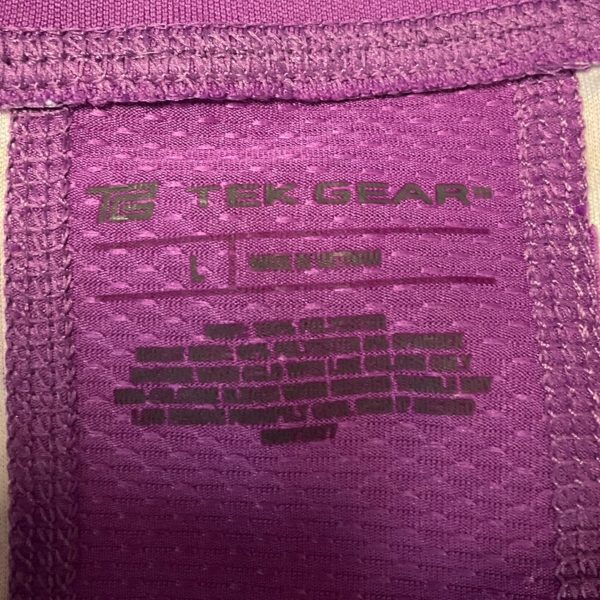 Athletic Tank Top By Tek Gear In Purple, Size: L Sale