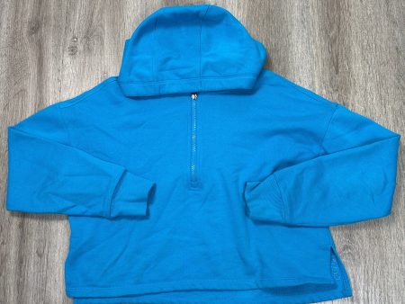 Athletic Sweatshirt Hoodie By Calvin Klein Performance In Blue, Size: Xs Cheap