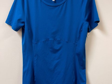 Athletic Top Short Sleeve By Fabletics In Blue, Size: M Online now