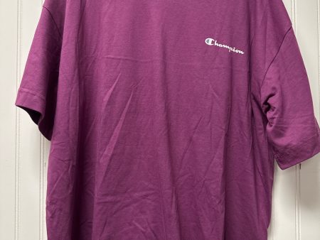 Athletic Top Short Sleeve By Champion In Purple, Size: Xl For Sale