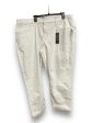 Jeans Cropped By Banana Republic In White Denim, Size: 20 Online