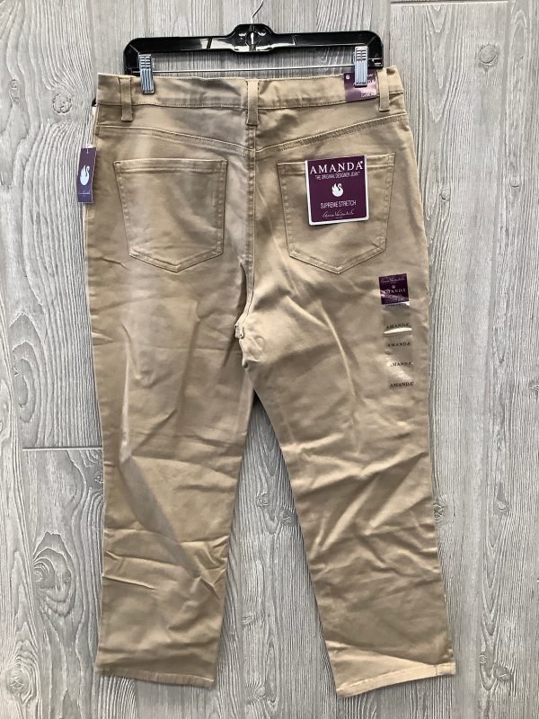 Jeans Boyfriend By Gloria Vanderbilt In Tan, Size: 14p on Sale