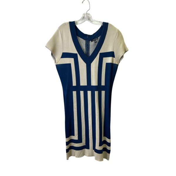 Dress Casual Short By Eva Longoria In Blue & Cream, Size:Xl For Discount