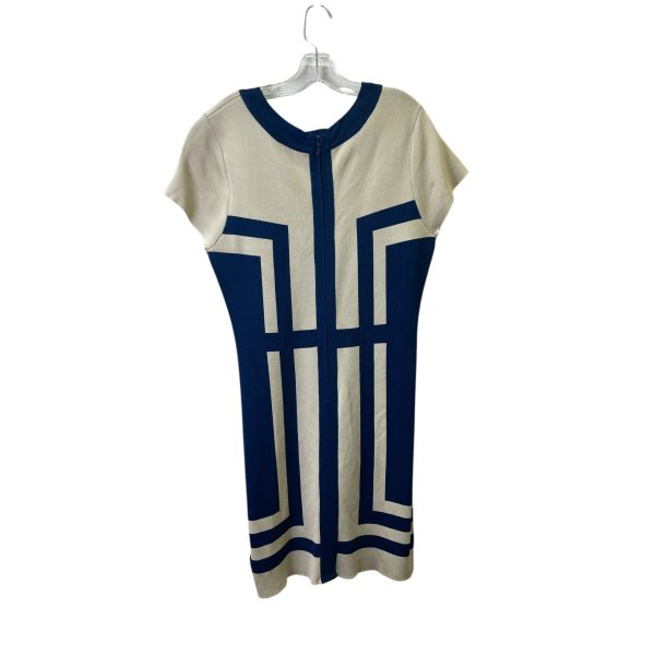 Dress Casual Short By Eva Longoria In Blue & Cream, Size:Xl For Discount