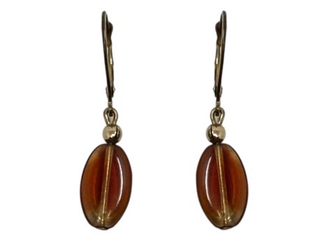 14K Gold Filled Amber Dangle drop Earrings By Unbranded Cheap