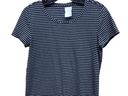 Athletic Top Short Sleeve By Lululemon In Striped Pattern Supply