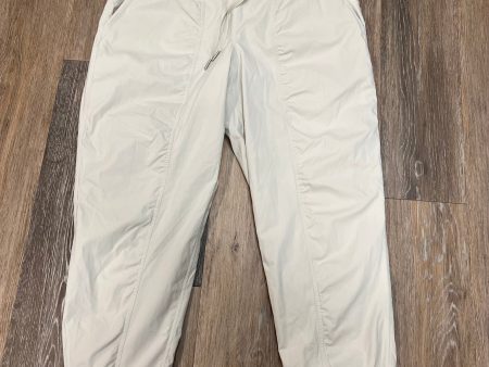 Athletic Pants By Lululemon In Cream, Size: 12 Online Hot Sale