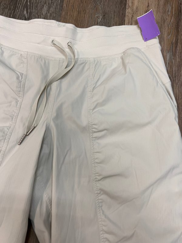 Athletic Pants By Lululemon In Cream, Size: 12 Online Hot Sale