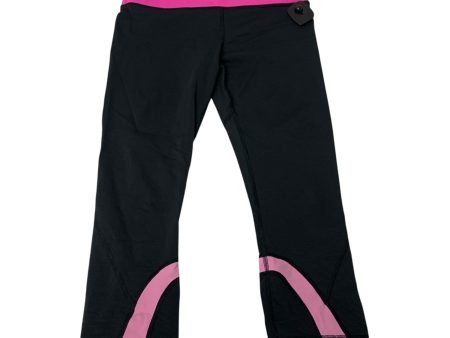 Athletic Leggings Capris By Lululemon In Black & Pink, Size: S on Sale